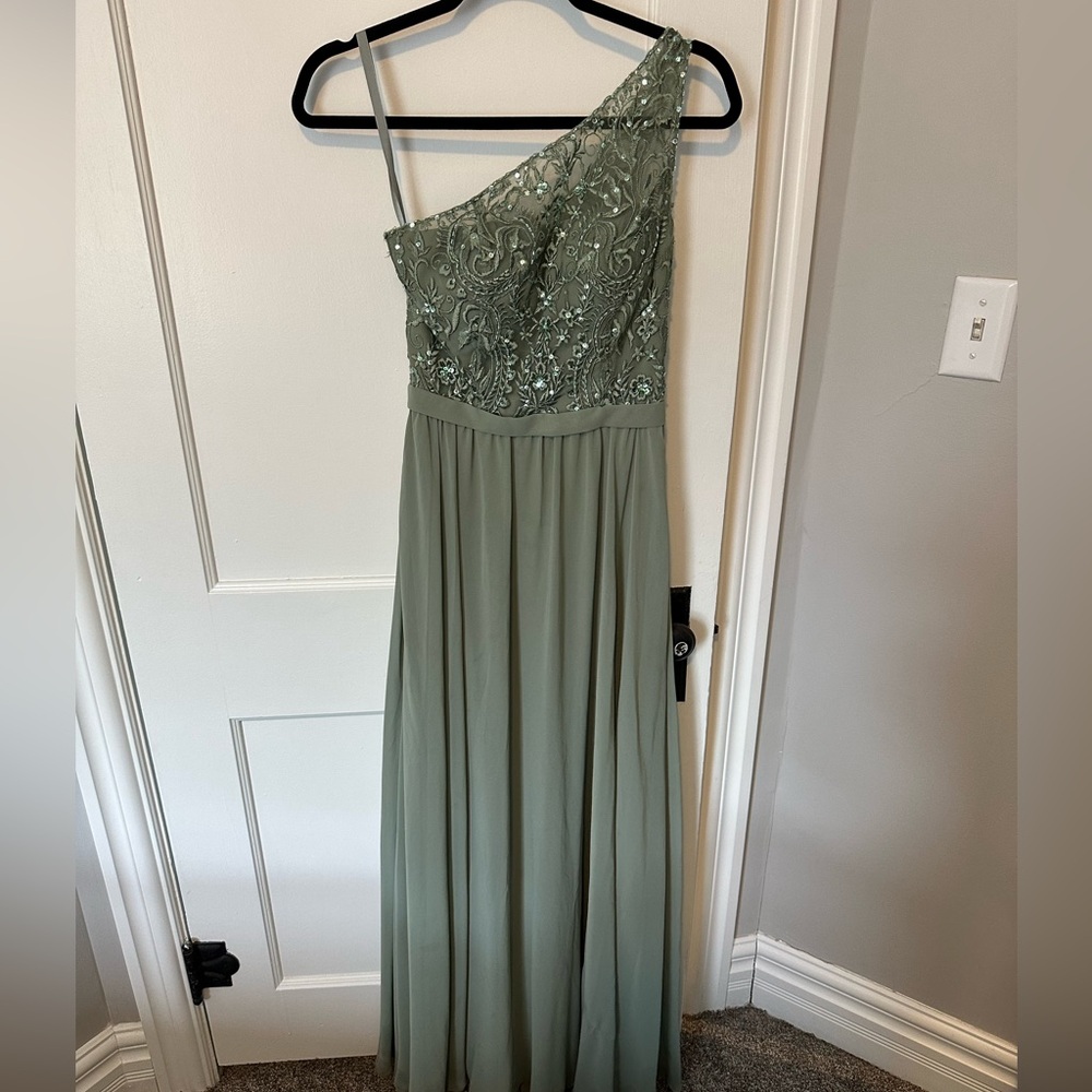 Kennedy Blue Moss Bridesmaid Dress Size 2
